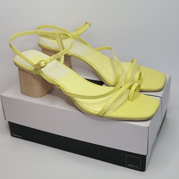 Dolce Vita Embossed Leather Dress Sandals - Picture 6 of 8